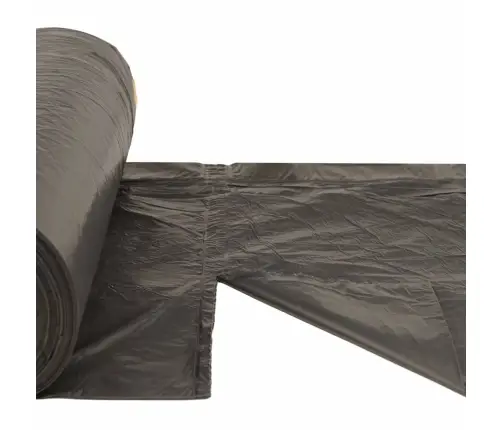 Pingutusnööridega Prügikotid 250 Tk, Must, 35 L