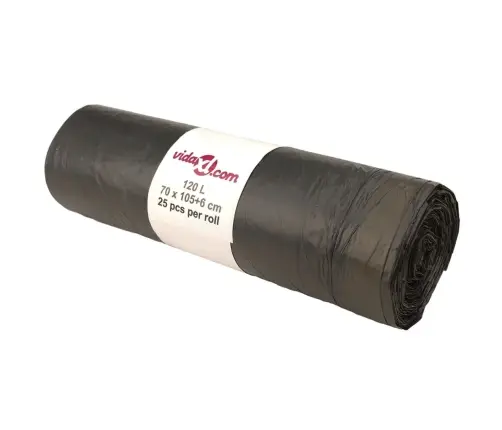 Šiukšlių Maišai Su Užtraukiamomis Virvutėmis, 250Vnt., Juodi