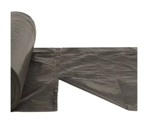 Šiukšlių Maišai Su Užtraukiamomis Virvutėmis, 250Vnt., Juodi