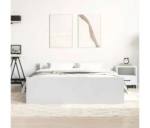 Lovos Rėmas Su Galvūgaliu Ir Kojūgaliu, Baltas, 140X200Cm