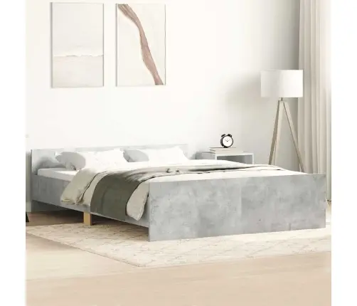 Lovos Rėmas Su Galvūgaliu Ir Kojūgaliu, Betono, 140X200Cm