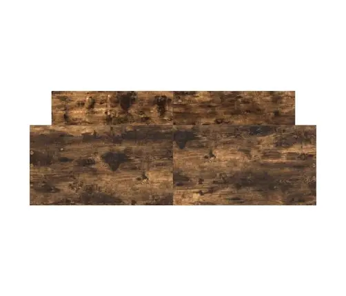 Peatsi Ja Jalutsiga Voodiraam, Suitsutatud Tamm, 140 X 200 Cm