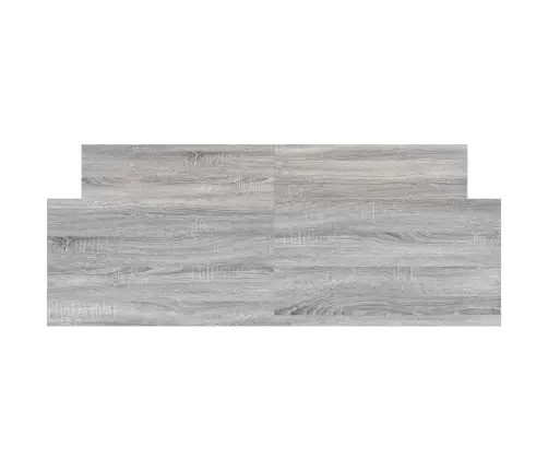 Peatsi Ja Jalutsiga Voodiraam, Hall Sonoma Tamm, 140 X 200 Cm