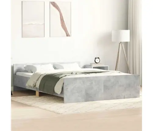 Lovos Rėmas Su Galvūgaliu Ir Kojūgaliu, Betono, 150X200Cm