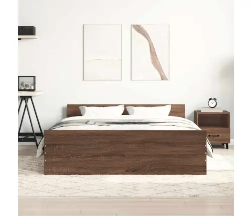 Lovos Rėmas Su Galvūgaliu Ir Kojūgaliu, Rudas, 150X200Cm