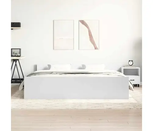 Gultas Rāmis Ar Galvgali Un Kājgali, Balts, 160X200 Cm Vidaxl