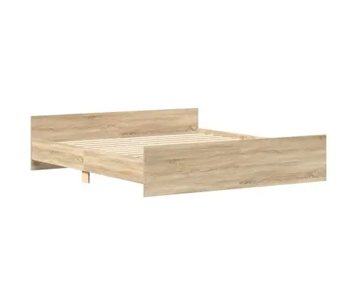 Gultas Rāmis Ar Galvgali Un Kājgali, Koka Krāsa, 160X200 Cm Vidaxl
