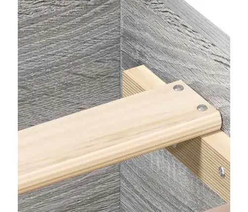 Gultas Rāmis Ar Galvgali Un Kājgali, Pelēks, 160X200 Cm Vidaxl