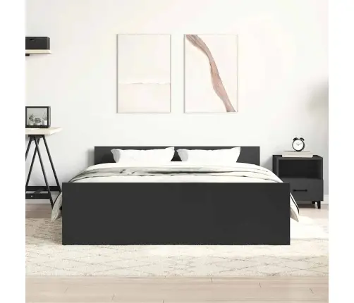 Lovos Rėmas Su Galvūgaliu Ir Kojūgaliu, Juodas, 120X190Cm