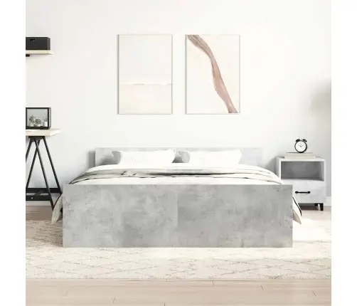 Lovos Rėmas Su Galvūgaliu Ir Kojūgaliu, Betono, 135X190Cm