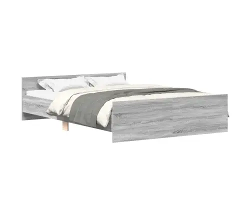 Lovos Rėmas Su Galvūgaliu Ir Kojūgaliu, Pilkas, 135X190Cm