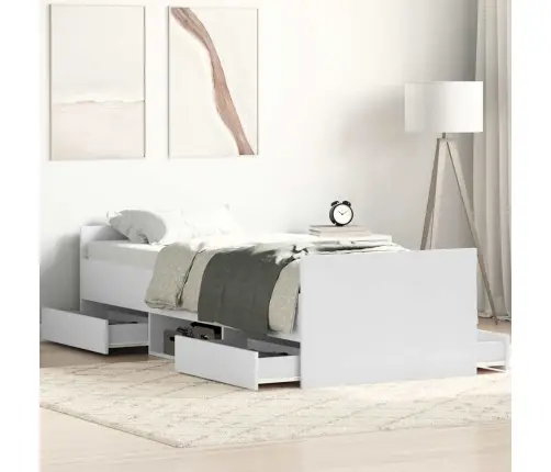 Lovos Rėmas Su Galvūgaliu Ir Kojūgaliu, Baltas, 100X200Cm