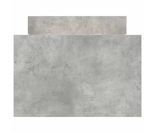 Gultas Rāmis Ar Galvgali Un Kājgali, Betona Pelēks, 100X200 Cm Vidaxl