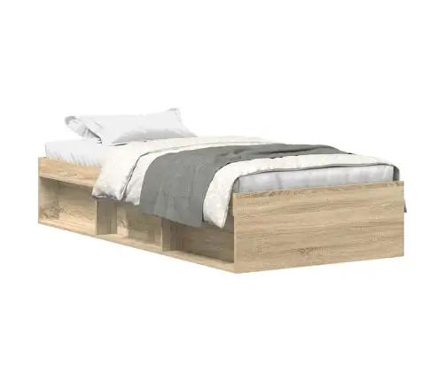 Gultas Rāmis, Ozolkoka Krāsā, 100X200 Cm Vidaxl