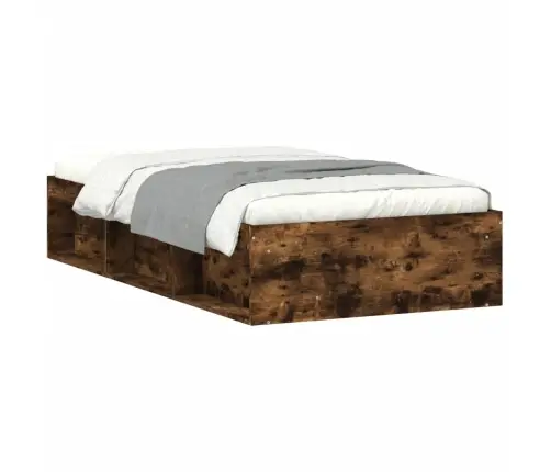 Gultas Rāmis, Ozolkoka Krāsa, 100X200 Cm Vidaxl