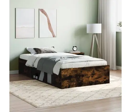 Gultas Rāmis, Ozolkoka Krāsa, 100X200 Cm Vidaxl