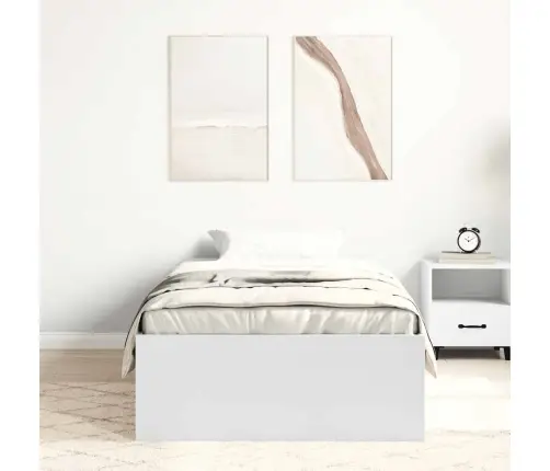 Gultas Rāmis, Balts, 75X190 Cm Vidaxl