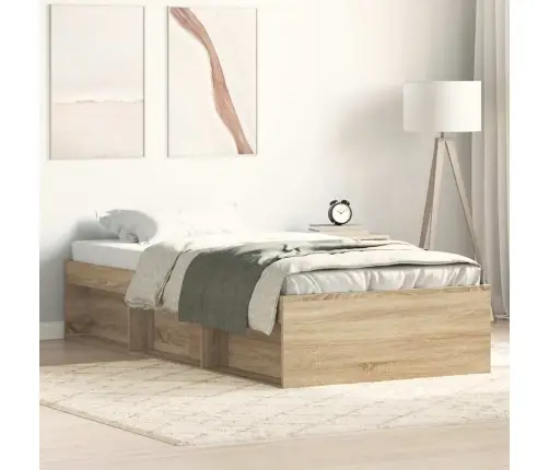 Gultas Rāmis, Ozolkoka Krāsā, 75X190 Cm Vidaxl