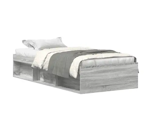 Gultas Rāmis, Pelēka Ozolkoka, 75X190 Cm Vidaxl