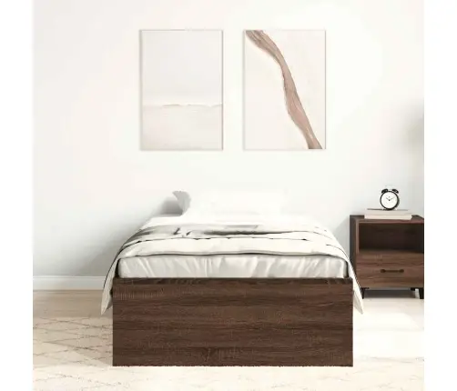 Gultas Rāmis, Ozolkoka Krāsā, 75X190 Cm Vidaxl