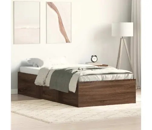 Gultas Rāmis, Ozolkoka Krāsā, 75X190 Cm Vidaxl