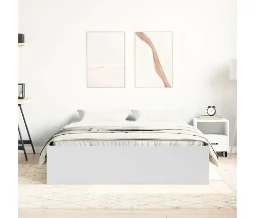 Gultas Rāmis, Balts, 120X200 Cm Vidaxl