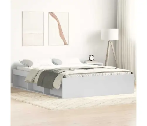 Gultas Rāmis, Balts, 120X200 Cm Vidaxl