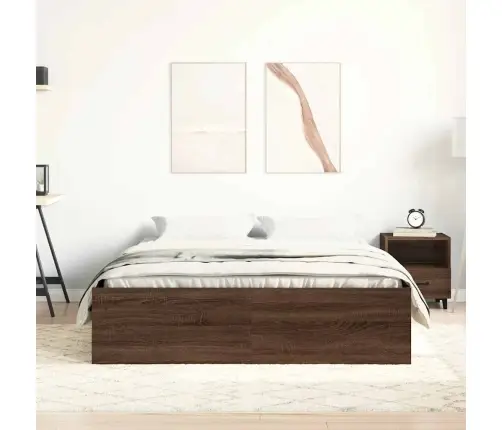 Voodiraam, Pruun Tamm, 120 X 200 Cm