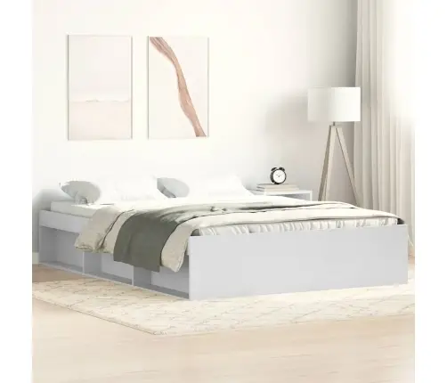 Gultas Rāmis, Balts, 160X200 Cm Vidaxl