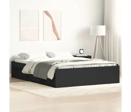 Voodiraam, Must, 160 X 200 Cm