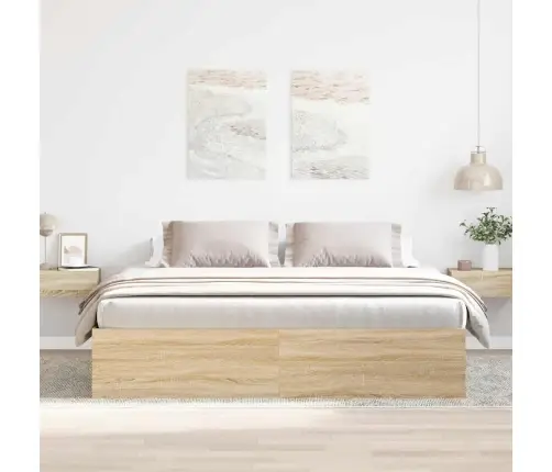 Gultas Rāmis, Ozolkoka Krāsa, 180X200 Cm Vidaxl