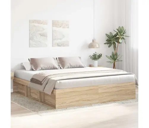 Gultas Rāmis, Ozolkoka Krāsa, 180X200 Cm Vidaxl