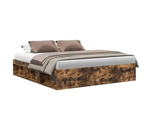 Voodiraam, Suitsutatud Tamm, 180 X 200 Cm