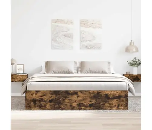 Voodiraam, Suitsutatud Tamm, 180 X 200 Cm