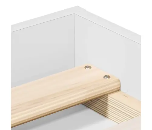 Voodiraam, Valge, 120 X 190 Cm