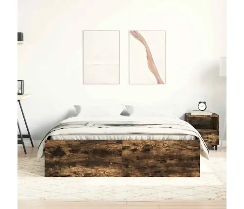 Gultas Rāmis, Ozolkoka Krāsā, 120X190 Cm Vidaxl