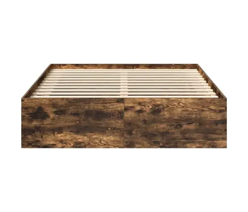 Gultas Rāmis, Ozolkoka Krāsa, 140X190 Cm Vidaxl