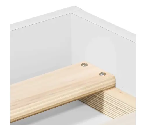 Gultas Rāmis, Balts, 135X190 Cm Vidaxl