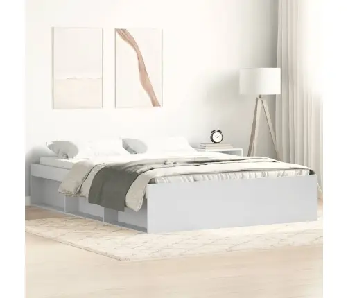 Gultas Rāmis, Balts, 135X190 Cm Vidaxl