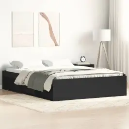 Gultas Rāmis, Melns, 135X190 Cm Vidaxl Gultas Rāmis, Melns, 135X190 Cm Vidaxl