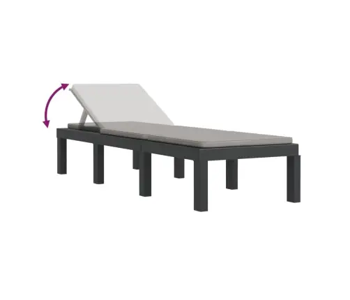 Sodo Poilsio Komplektas Su Pagalvėlėmis, 3 Dalių, Antracito, Pp