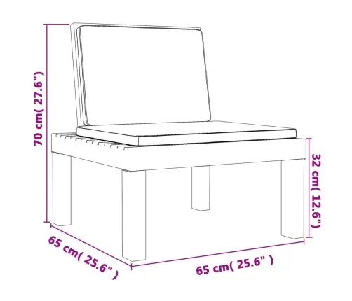 Sodo Poilsio Komplektas Su Pagalvėlėmis, 3 Dalių, Antracito, Pp