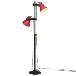 Grīdas Lampa, 25 W, Bružāti Sarkana, 25X25X90/140 Cm E27 Vidaxl