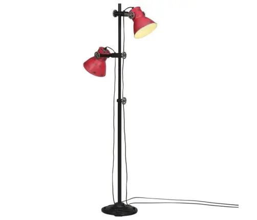 Grīdas Lampa, 25 W, Bružāti Sarkana, 25X25X90/140 Cm E27 Vidaxl
