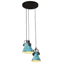 Griestu Lampa 25 W, Bružāti Zila, 30X30X100 Cm, E27 Vidaxl