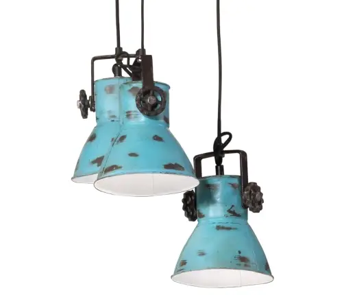 Griestu Lampa 25 W, Bružāti Zila, 30X30X100 Cm, E27 Vidaxl