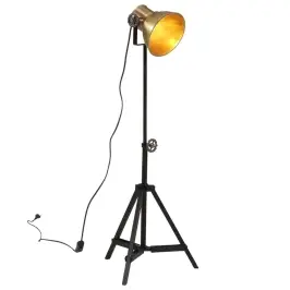 Grīdas Lampa, 25 W, Antīka Misiņa Krāsa, 35X35X65/95 Cm, E27 Vidaxl