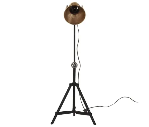 Grīdas Lampa, 25 W, Antīka Misiņa Krāsa, 35X35X65/95 Cm, E27 Vidaxl