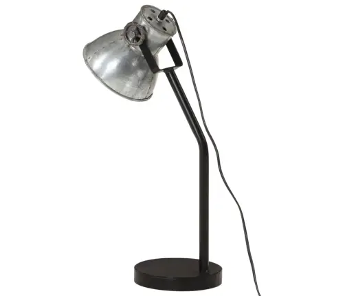 Galda Lampa, Vintāžas, Sudraba Krāsa, 25 W, 17X17X60 Cm, E27 Vidaxl