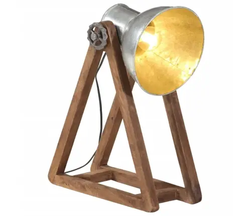 Galda Lampa, Vintāžas, Sudraba Krāsa, 25 W, 30X17X40 Cm, E27 Vidaxl